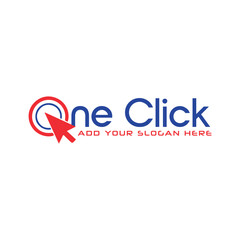 tech click store logo design vector