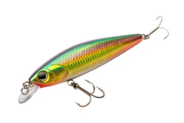 Colorful fishing lure designed for freshwater angling and catching various fish species