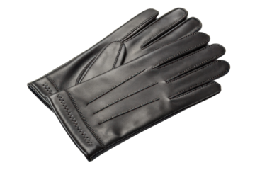 Elegant black leather gloves designed for winter warmth and style suitable for formal occasions, outdoor activities, or daily wear