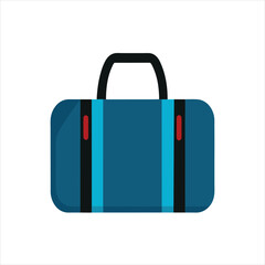 Travel Bag Silhouette Clipart on White