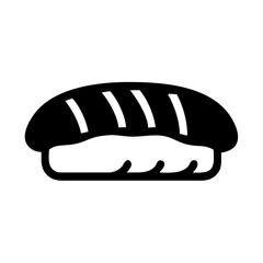 Nigiri sushi japanese food illustration vector icon asian cuisine seafood rice fish delicacy nigiri art