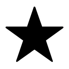 Fototapeta premium Black star vector image for graphic design projects and creative illustrations and decoration use