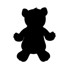 Find the perfect teddy bear silhouette vector for your next design project or craft idea today