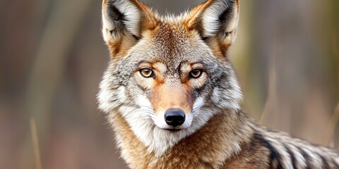 Naklejka premium coyote wild in nature