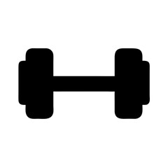 Dumbbell weightlifting gym equipment fitness exercise strength training workout vector icon image