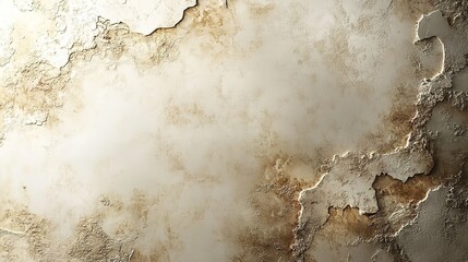 Distressed Plaster Texture with Flaking Paint and Rough Edges, B