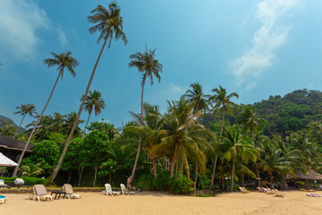 Beautiful tropical beach at island Koh Chang