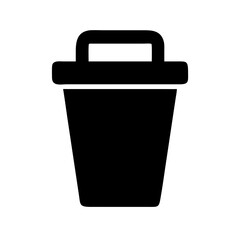 Trash can icon vector illustration, delete, remove, bin, garbage, waste, recycle, rubbish, dustbin