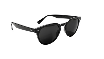 Black sunglasses eyewear fashion accessory style shades eye protection summer trend vision accessory - png format image.