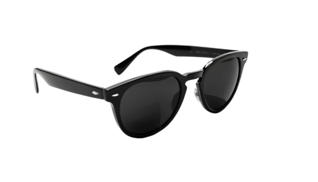 Black sunglasses eyewear fashion accessory style shades eye protection summer trend vision accessory - png format image.