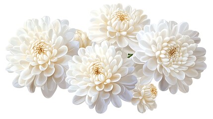 White Chrysanthemum Flower Bouquet.