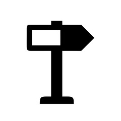 Directional signpost icon vector illustration for navigation and wayfinding purposes design asset