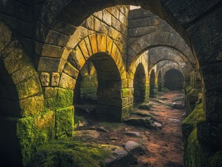 Ancient Stone Archway Passage: A Mystical Journey Through Time