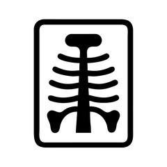 Medical x ray scan of human skeleton bones for diagnosis and treatment in hospital setting scan