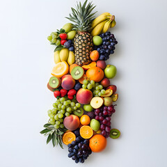 A Pyramid of Colorful Freshness. Created With AI
