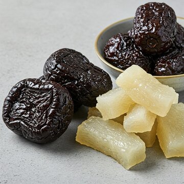 Vietnamese food : Tr&aacute;m ĐenTr&aacute;m Trắng &ndash; Black & White Canarium Fruits