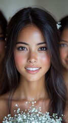 Woman, Smile, Bridal Party, Studio