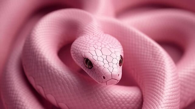 Pink Snake Animation