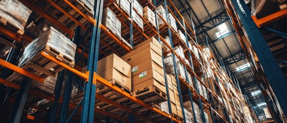 High-Rise Warehouse Inventory:  A Glimpse into Efficient Logistics and Supply Chain Management