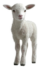 Fototapeta premium PNG Baby lamb background animal sheep.
