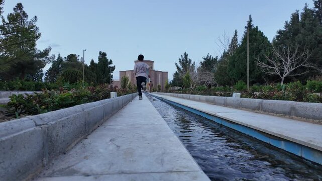 View of the Iranian Garden of Damghan
