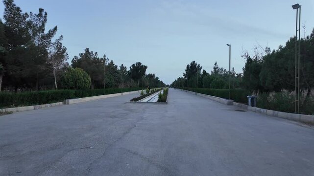 View of the Iranian Garden of Damghan