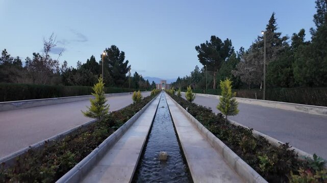 View of the Iranian Garden of Damghan