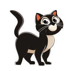 Obraz premium Vector illustration of a cat