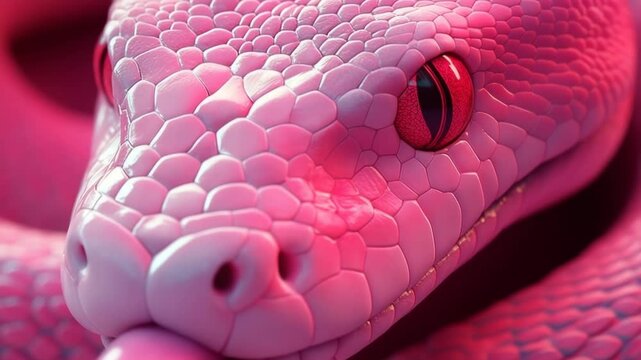 Pink Snake Animation