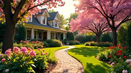 Fototapeta premium Spring picture for a holiday card