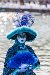 Beautiful Blue Disguise - Annecy Venetian Carnival