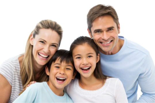 Joyful family moments captured with smiling faces and happy expressions in a friendly embrace