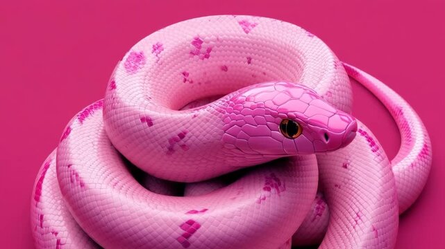 Pink Snake Animation