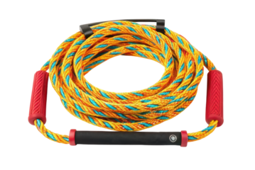 Colorful water sports rope for towing in summer water activities, perfect for fun on lakes and beaches