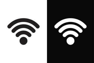 WIFI signal icon vector on White Background ,Vector Art Illustration on white background.
