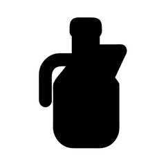 Black silhouette of a kitchen pitcher vector illustration for graphic design and decoration needs