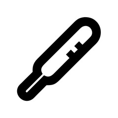 Obraz premium Fever thermometer icon vector illustration for medical checkup and health diagnostic tool symbol