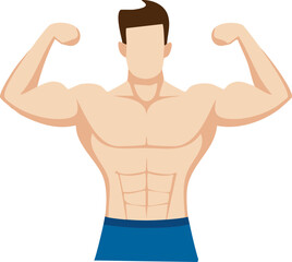 muscular male body builder