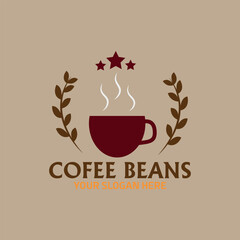 coffee shop and coffee beans store logo