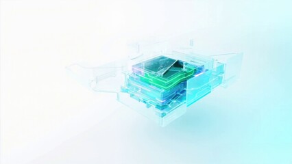 Futuristic abstract blue background. Future technologies