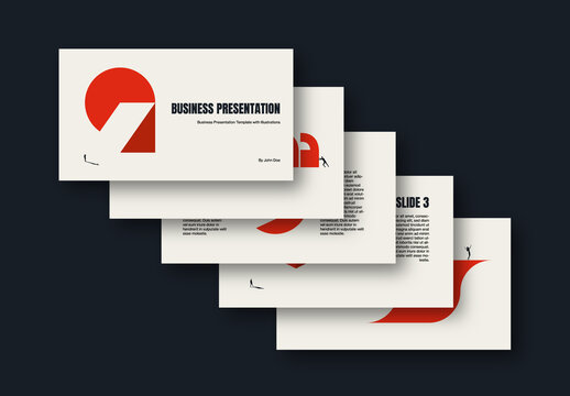 Career Growth Opportunities Presentation Template with Illustrations