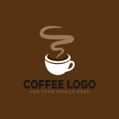 coffee shop and coffee beans store logo