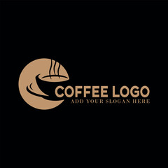 coffee shop and coffee beans store logo