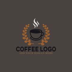 coffee shop and coffee beans store logo