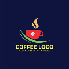 coffee shop and coffee beans store logo