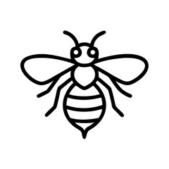 Fototapeta premium Bee Animal outline Icons