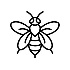 Fototapeta premium Bee Animal outline Icons