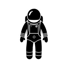 astronaut suit icon, astronaut suit silhouette vector illustration-simple silhouette illustration of astronaut suit, perfect for astronaut suit logos and icons