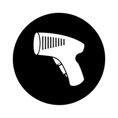 barcode scanner icon, barcode scanner silhouette vector illustration-simple silhouette illustration of barcode scanner, perfect for barcode scanner logos and icons