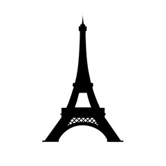eiffel tower icon, eiffel tower silhouette vector illustration-simple silhouette illustration of eiffel tower, perfect for eiffel tower logos and icons